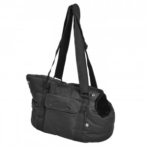 Bobby | Chien | Sac de transport transformable Moelleux noir