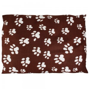 Karlie | Chien | Coussin marron motif pattes