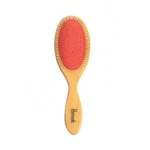 Brosse ovale pointe métal et manche en bois