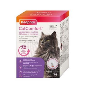 Diffuseur avec recharge aux phéromones apaisants, anti-stress chat et chaton CatComfort | BEAPHAR
