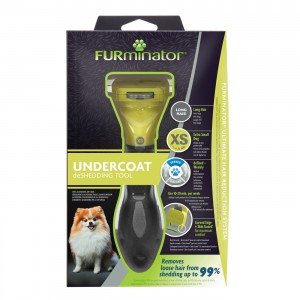 Brosse Furminator pour très petits chiens  et chat moins de 5 kg | Poils longs