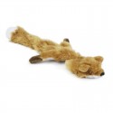 Peluche pour chien | Renard sans rembourrage avec pouic | 52 cm : Couleur:Marron