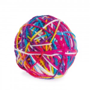 Jouet pour chat | Balle pelote de laine  | 9 cm