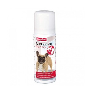Spray No Love qui neutralise les odeurs secrétées par les chiennes en chaleur | BEAPHAR