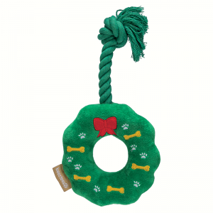 Peluche COURONNE DE NOËL et corde