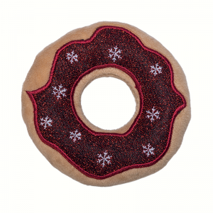 Peluche DONUT DE NOËL pour chat avec catnip