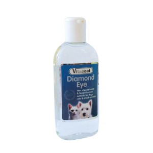 Lotion déjaunissant pour le contour des yeux des chiens et chats à poils blancs Diamond Eye