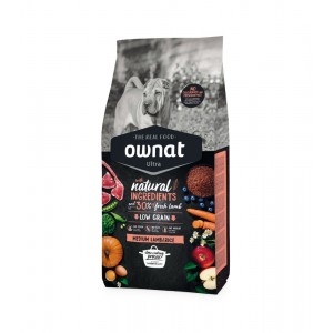 Ownat | Chien | Croquette MEDIUM Agneau et Riz 14KG