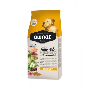 Ownat | Chien | Croquettes CLASSIC Agneau et Riz