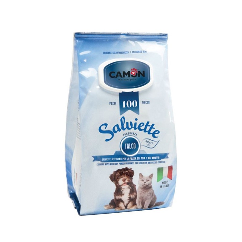 Lingettes Nettoyantes pour Chat et Chien Grand Format X72