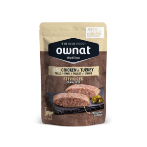 Ownat | Chat | Pâtée Wetline Poulet et Dinde Chat stérilisé 85g