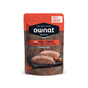 Ownat | Chat | Pâtée Wetline VEAL/TURKEY Sans Céréales 85g