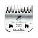 Têtes de coupe CLIP SYSTEM | ANDIS : Taille de tête de coupe:N°5 - 6,3 mm - dents espacées