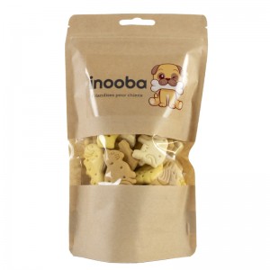 INOOBA| Chien | Biscuits Animaux saveur lait 100 % végétal 150 g