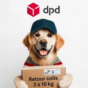 Etiquette DPD PICK UP pour votre retour colis de 3 à 10 Kg