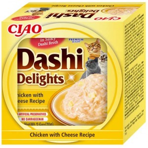 INABA Chat Dashi Delights – Poulet & Fromage – 70 g