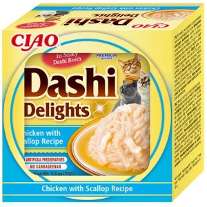 INABA Chat Dashi Delights – Poulet & Saint-Jacques – 70 g