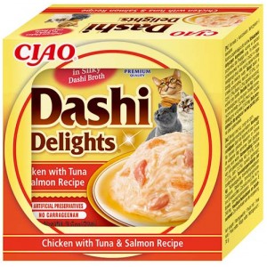 INABA Chat Dashi Delights – Poulet, Thon & Saumon – 70 g