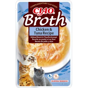 INABA Chat Ciao Broth – Poulet & Thon – 40 g