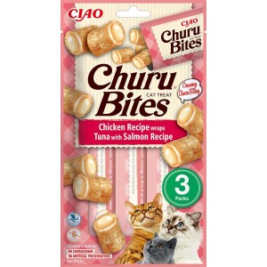 INABA Chat Churu Bites – Wrap Poulet & Thon Saumon – Pack de 3 – 30 g