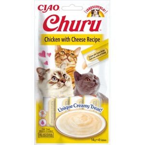 INABA Chat Churu – Poulet Fromage – Pack de 4 – 56 g