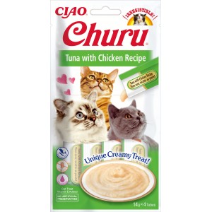 INABA Chat Churu – Thon Poulet – Pack de 4 – 56 g