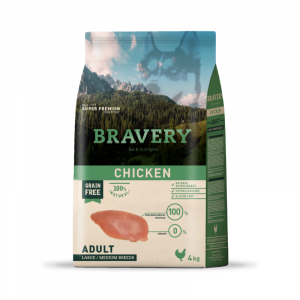 Croquettes BRAVERY MED-LARGE ADULT CHICKEN