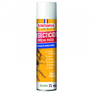 Spray insecticide pour chien spécial puces pour l’habitat et l’environnement de l'animal | Saniterpen