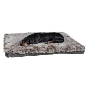 Coussin mousse POILU beige - BOBBY