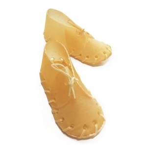 Chaussures en peau de buffle | Friandise 100% naturelle | Chien et chiot | 8 cm