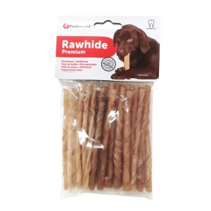 25 mini sticks torsadés 100% peau de buffle | Friandise pour chien et chiot