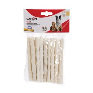 25 mini sticks torsadés 100% peau de buffle | Friandise pour chien et chiot