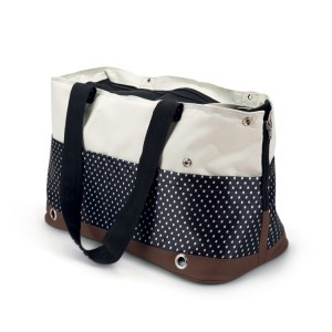 Sac de transport pour chien en nylon motif pois KIOMI