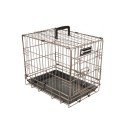 Cage métal pour chien pliante fond ABS | Solidité et sécurité : Dimension cage :XS - 47 x 31 x H. 38 cm. 1 porte.