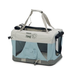 Cage de transport en toile pliable et niche pour chien TRAVEL TIME