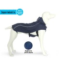 Manteau imperméable pour chien ARTIC Bleu marine : Longueur de dos:Dos 65 cm. Poitrail ajustable 80 cm.