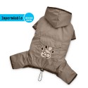 Combinaison souple imperméable pour chien avec manches 4 pattes : Taille:XS - Dos 18 à 21 cm. Chien 1,5 kg.