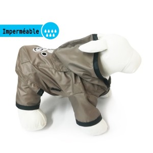 Combinaison souple imperméable pour chien avec manches 4 pattes