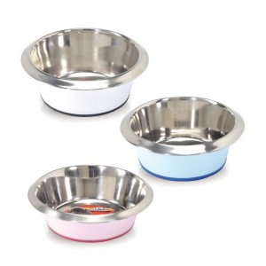 Gamelle pas cher pour chien en inox aux couleurs pastel