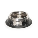 Gamelle pour chien et chat en inox et cuir ALLURE : Taille:Ø 16 cm. 900 ml.