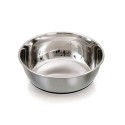 Gamelle pour chien et chat en inox antidérapante CLASSIC : Taille:Ø 25 cm. 3,7 L.