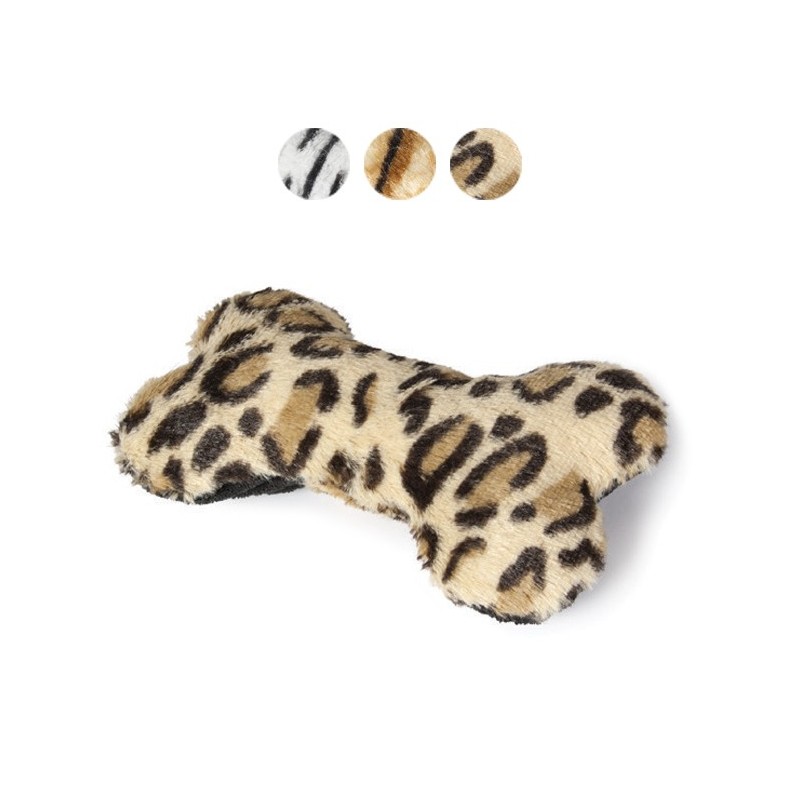 Peluche os sauvage avec bruiteur Jouet pour chien et chiot