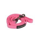 Laisse PUPPIA couleur unie en nylon : Couleur:Rose