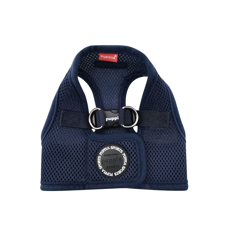 Harnais veste PUPPIA SOFT bleu marine ultra confortable pour chien