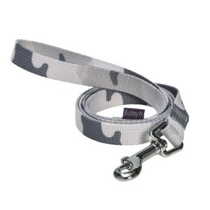 Laisse pour chien en nylon camouflage gris | BOBBY