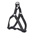 Harnais pour chien en nylon avec surpiqûres réfléchissantes | BOBBY SAFE Noir : Taille:XS - Poitrine de 25 à 37 cm x 10 mm