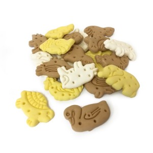 Sachet de 5 ou 10 kg de biscuits pour chien forme animaux saveur lait 100 % végétal