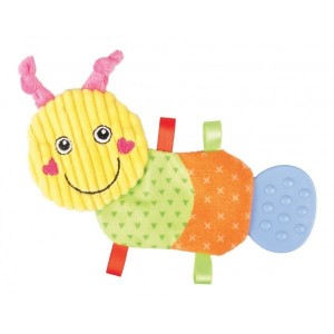 Adorable jouet peluche chenille en TPR avec bruit de papier froissé