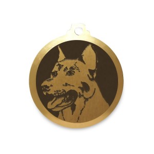 Médaille à graver en laiton de 36 mm | Beauceron