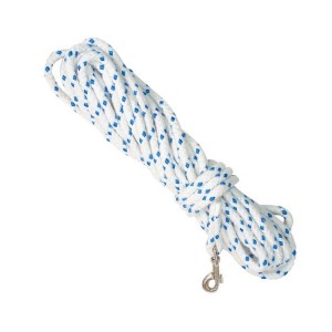 Longe ronde en nylon et coton pour chien de 10 m